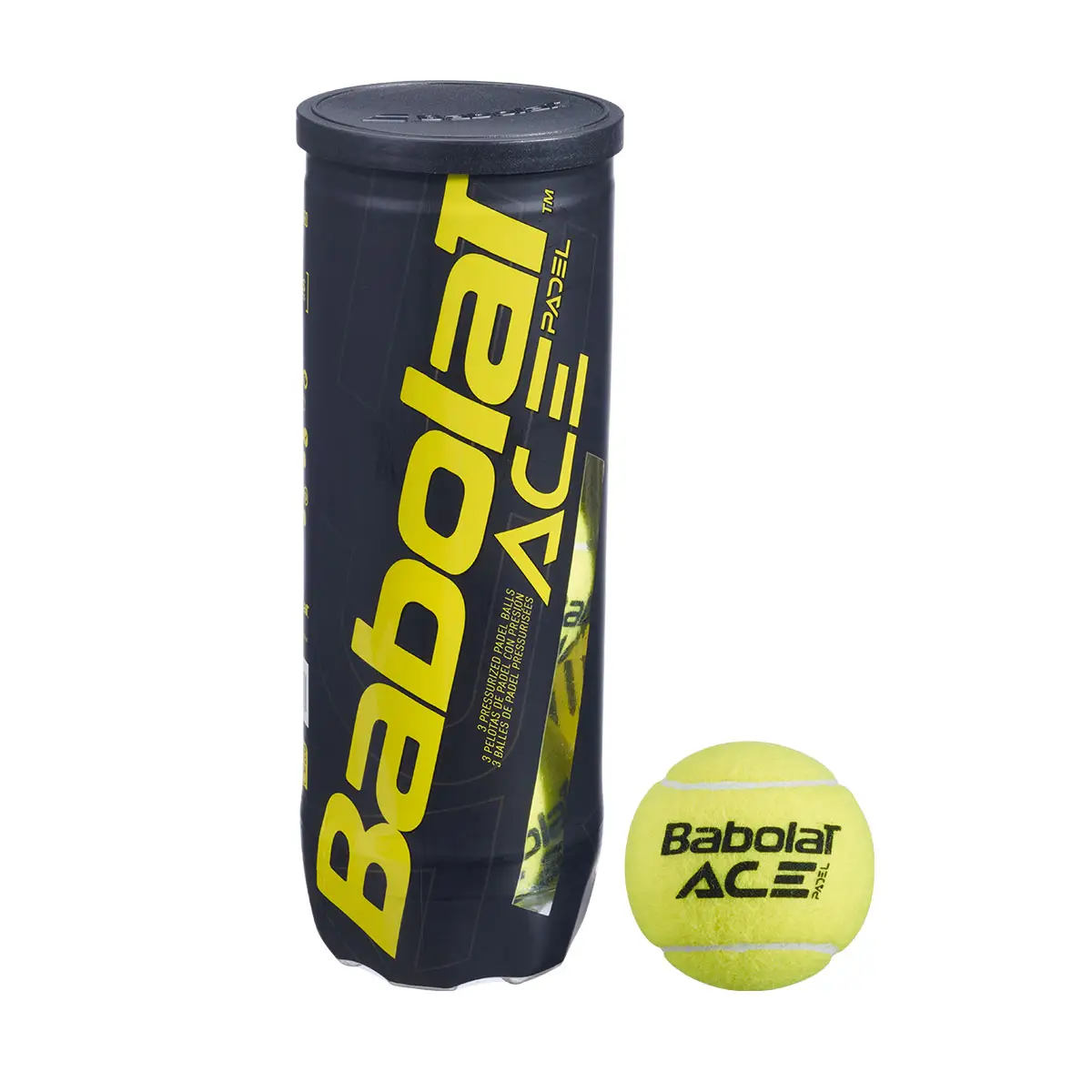 BABOLAT Ace Padel Balls (1 Tube)