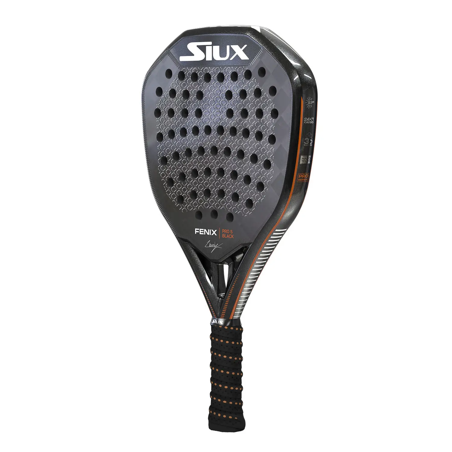 SIUX Fenix Pro 5 Black 2025 Augsberger Padel Racket - Image 3