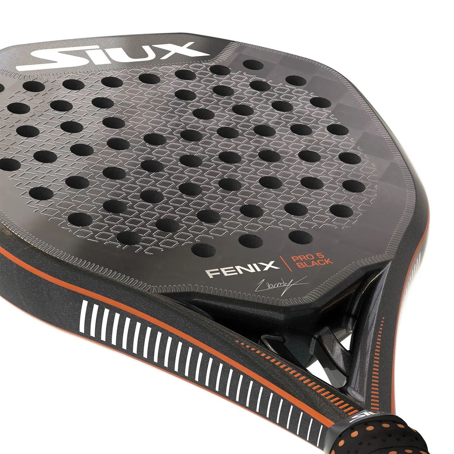 SIUX Fenix Pro 5 Black 2025 Augsberger Padel Racket - Image 5