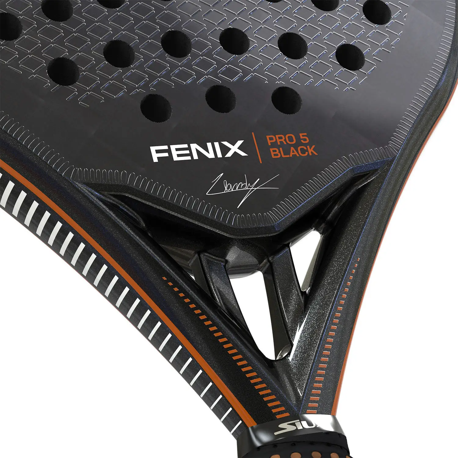SIUX Fenix Pro 5 Black 2025 Augsberger Padel Racket - Image 6