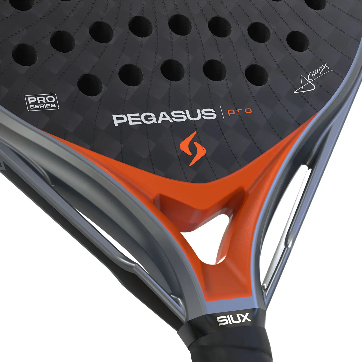 SIUX Pegasus Pro Lava Orange Padel Racket 2026 - Image 4