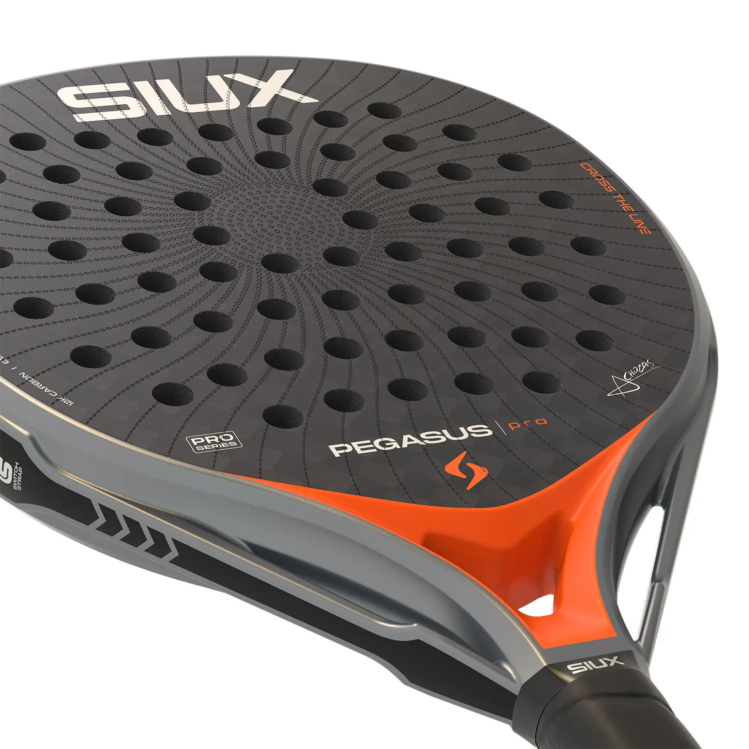SIUX Pegasus Pro Lava Orange Padel Racket 2026 - Image 5