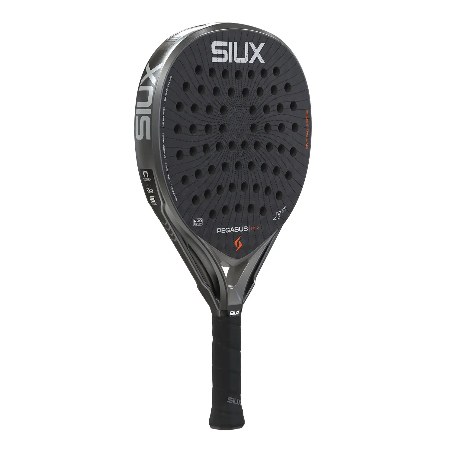 SIUX Pegasus Pro Storm Grey Padel Racket 2026 - Image 3