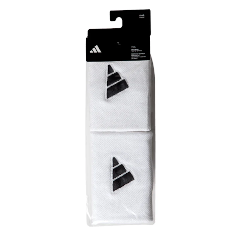 ADIDAS Wristbands White/Black Pair - Image 4