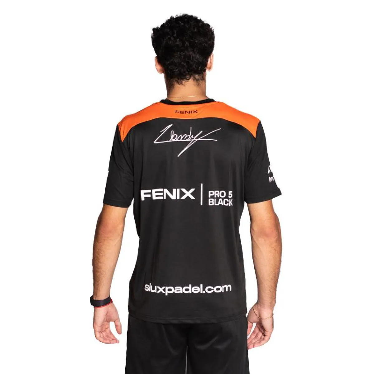 SIUX Leo Augsburger Black/Orange Mens Top - Image 2