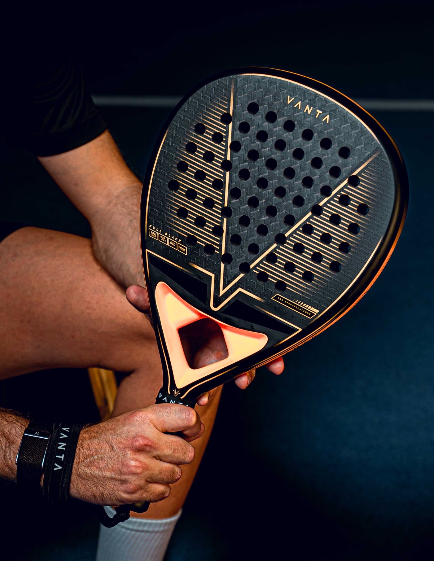 VANTA Full Black Padel Racket 2026 - Image 2